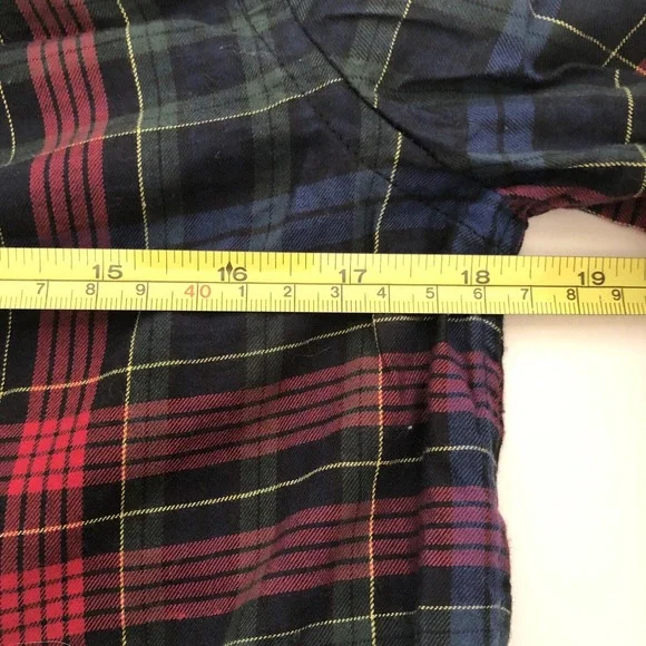 Ralph Lauren Boys Madras Plaid (Red, Blue, Green) Long Sleeve Button-Up - Sz L/G - Picture 14 of 15